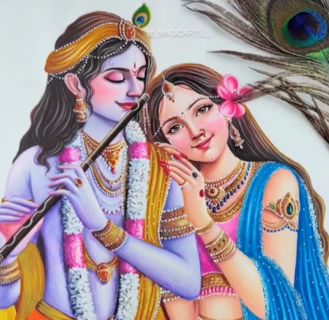 Radha Krishna Painting